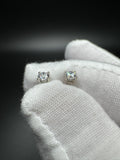 14k White Gold 1/3ctw VS/VVS Lab Diamond Studs Screw Back Posts .64g