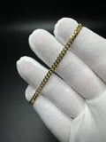 7.25” 14k Yellow Gold Cuban 4mm 9.66g