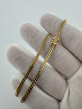18” 10k Yellow Gold Cuban 3mm 12.43g
