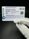 14k Yellow Gold 3ctw Near Colorless VS/Si Lab Diamond Studs EGL Certified 1.7g