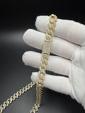 20" 10mm gold over silver moissanite Cuban chain, 17.15ctw D VVS1, 85.7g – Ott Family Jewelry (7)