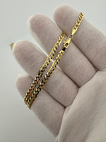 24” 14k Yellow Gold Curb 3.5mm 8.9g