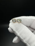 14k Yellow Gold 4ctw Fully Certified with EGL Paperwork Lab Diamond Studs