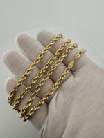 22” 10k Yellow Gold Rope 4mm 35.6g