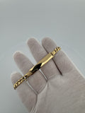 8” 14k Yellow Gold Curb ID Bracelet 6mm 11.2g