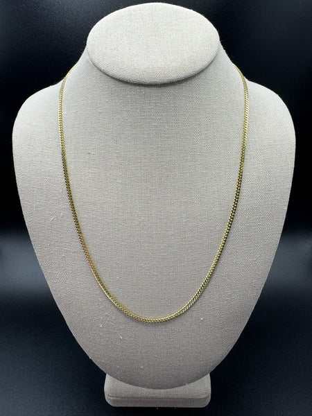 22” 10k Yellow Gold Cuban 2mm 9.5g