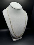 26” 14k Yellow Gold Figaro 3mm 9.8g