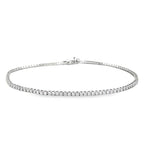 7” 14k White Gold 1ctw VS/VVS Lab Diamond Tennis Bracelet $850