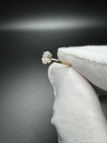 Size 4.5 14k Yellow Gold 1/2ct Oval Lab Diamond Solitaire Engagement Ring 1.64g