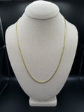 22" 14k Yellow Gold Cuban 3mm 15.8g