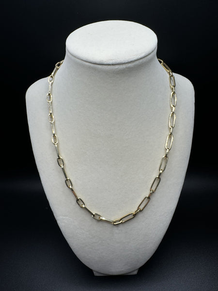 18” 14k Yellow Gold Paperclip 5.5mm 8.1g