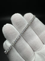 7” 3ctw Moissanite Silver Tennis Bracelet 3.5mm