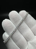 7” 3ctw Moissanite Silver Tennis Bracelet 3.5mm