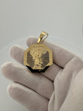 2” 14k Yellow Gold Full Body Jesus Pendant 10mm Bail 12.2g