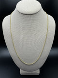 24” 14k Yellow Gold Rounded Box Chain 2mm 4.9g