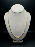 24” 14k Yellow Gold Rope 4.5mm 44.2g