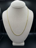 22" 14k Yellow Gold Cuban 3mm 15.2g