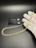 22" 10mm gold over silver moissanite Cuban chain, 18.86ctw D VVS1, 94.9g – Ott Family Jewelry (6)