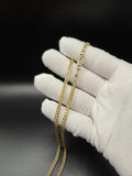 22" 14k Yellow Gold Foxtail Franco 3.5mm 14.0g