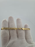 8” 14k Yellow Gold Curb ID Bracelet 6mm 11.2g