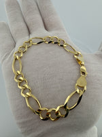 9” 10k Yellow Gold Figaro 10mm 18g