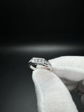 Size 5 18k White Gold Single Row est 2/3ctw Natural Diamond Ring 3.92g