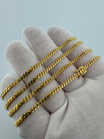 24” 14k Yellow Gold Cuban 3mm 17.5g