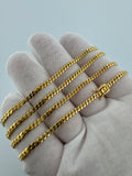 24” 14k Yellow Gold Cuban 3mm 17.5g