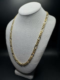 24” 10k Yellow Gold Figaro 8mm 27.33g
