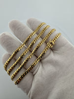 22” 10k Yellow Gold Cuban 4mm 23.9g