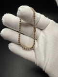 6.5" 14K Yellow Gold 6.5ctw VS/VVS Lab Diamond Tennis Bracelet 3.5mm 8.3g