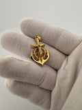 1.5” 14k Yellow Gold Mariner Cross/Crucifix 3.6mm Bail 3.65g