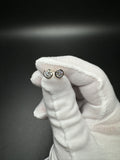 14k Yellow Gold 1ctw EGL Certified Round Bezel Set Lab Diamond Studs