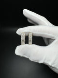 20mm 14k Yellow Gold 1ctw VS/VVS Round & Baguette Lab Diamond Hoops 5.4g