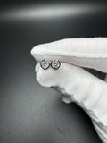14k White Gold 1ctw EGL Certified Round Bezel Set Lab Diamond Studs