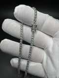18" Silver 10ctw VS/VVS Lab Diamond Tennis Chain 3mm 15.4g