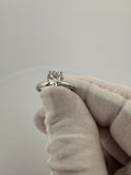 Size 7 14k White Gold 1ct E VS1 Round Lab Diamond Solitaire Engagement Ring EGL Certified 2.1g