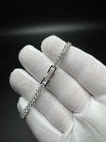 7” 3ctw Moissanite Silver Tennis Bracelet 3.5mm