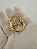 30mm x 4mm 18k Yellow Gold Hoops 3.5g