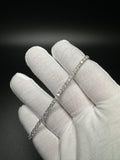 8” 14k White Gold 5ctw VS/VVS Lab Diamond Tennis Bracelet 2.7mm 9.4g
