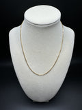 16” 18k Yellow Gold Box Chain 1.5mm 4.8g
