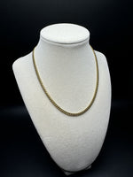 16” 14k Yellow Gold Cuban 4mm 20.4g