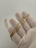 24” 10k Yellow Gold Franco 2mm 13.44g
