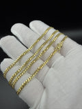 22" 14k Yellow Gold Cuban 3mm 15.2g