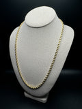 24” 14k Yellow Gold Rope 4.5mm 44.2g