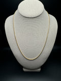 22” 10k Yellow Gold Franco 2mm 12.34g