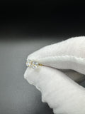 6mm 14k Yellow Gold CZ Screwback Studs .81g
