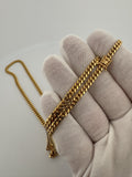 24” 14k Yellow Gold Cuban 4mm 34.7g