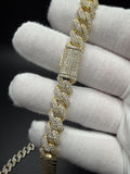 20" 10mm gold over silver moissanite Cuban chain, 17.15ctw D VVS1, 85.7g – Ott Family Jewelry (8)