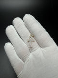 1" 10k Yellow Gold Ankh 1/5ctw Natural Diamond Pendant 3mm Bail 1.33g